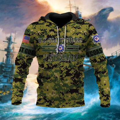 Frenzidea Premium U.S Multiple Service Veteran Hoodie