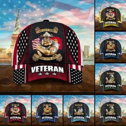 BlueJose Premium U.S Multiple Service Veteran 3D Cap PVC240201