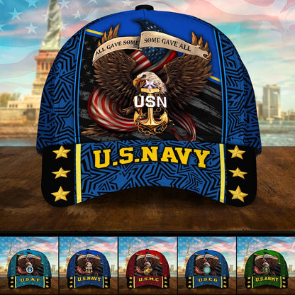 BlueJose Premium U.S Multiple Service Veteran 3D Cap PVC280201
