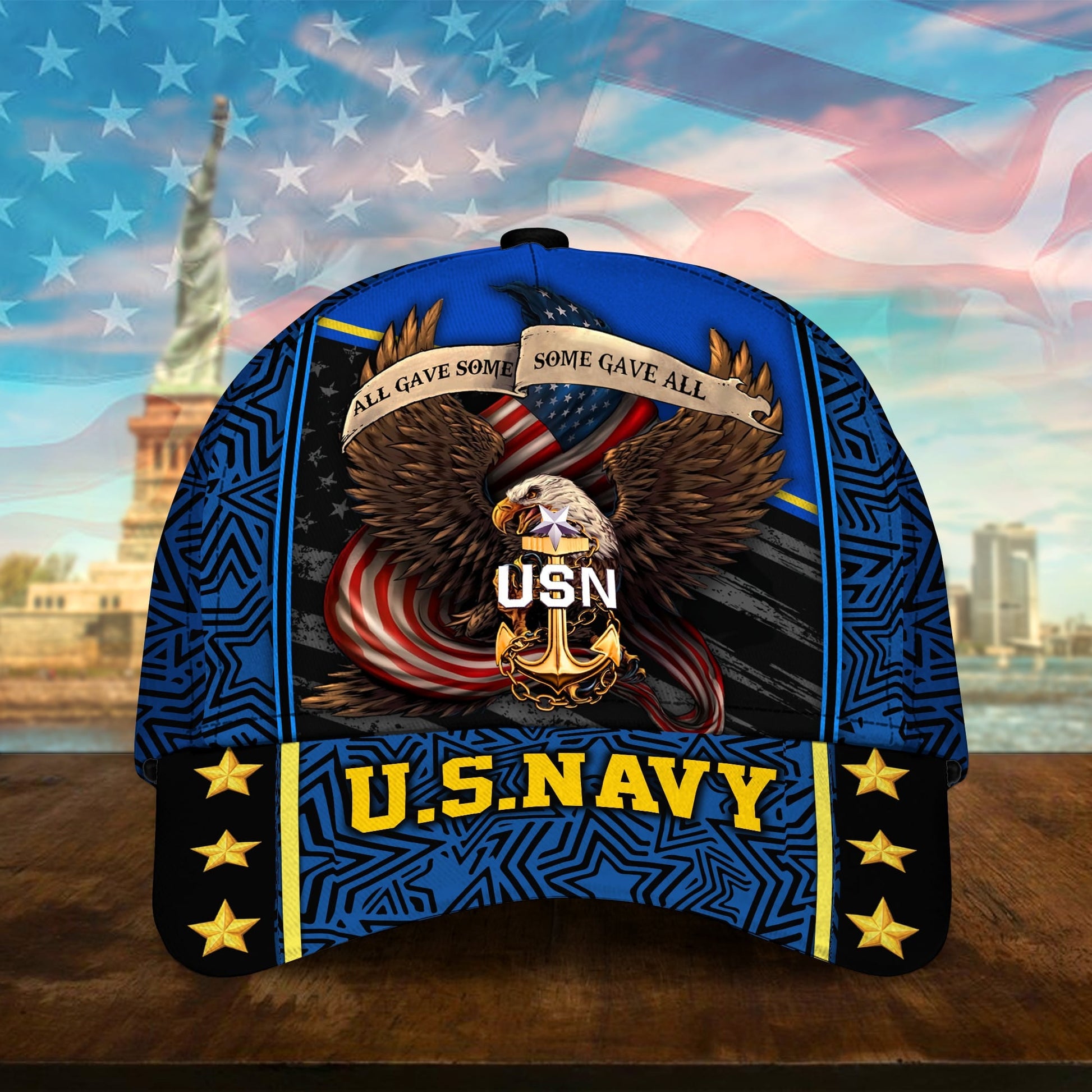 BlueJose Premium U.S Multiple Service Veteran 3D Cap PVC280201