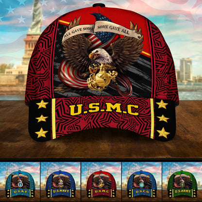 BlueJose Premium U.S Multiple Service Veteran 3D Cap PVC280201