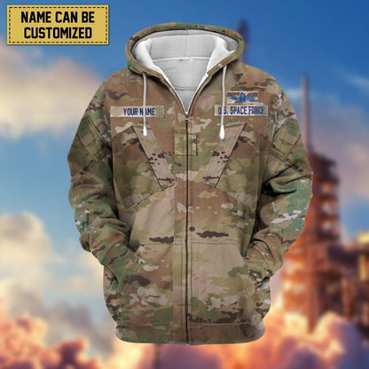 Frenzidea Premium Personalised US Veteran Zip Hoodie