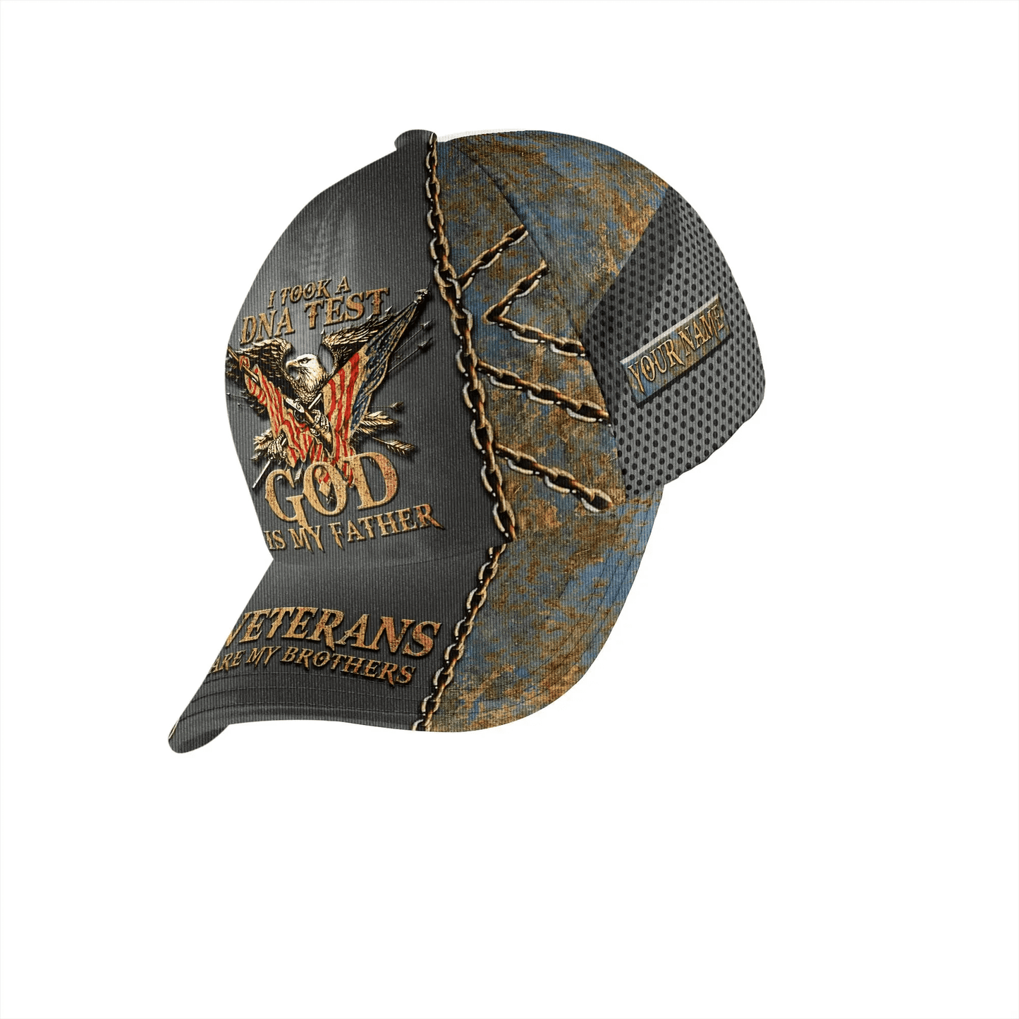 BlueJose Premium Personalised I Took A DNA Test God US Veteran Cap NPVC290810