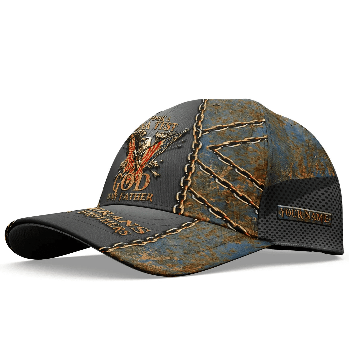 BlueJose Premium Personalised I Took A DNA Test God US Veteran Cap NPVC290810
