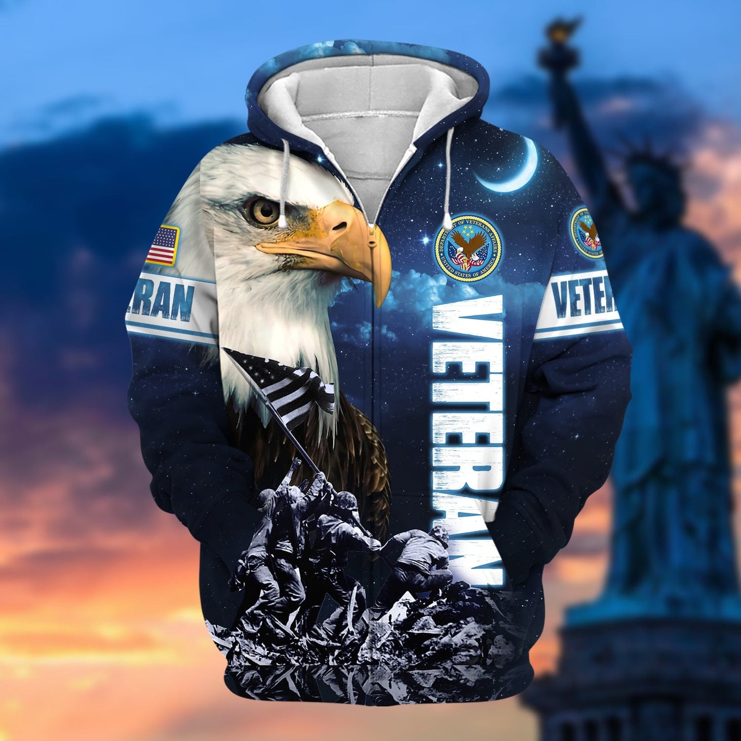 Frenzidea Unique Freedom Honor Protect US Veteran