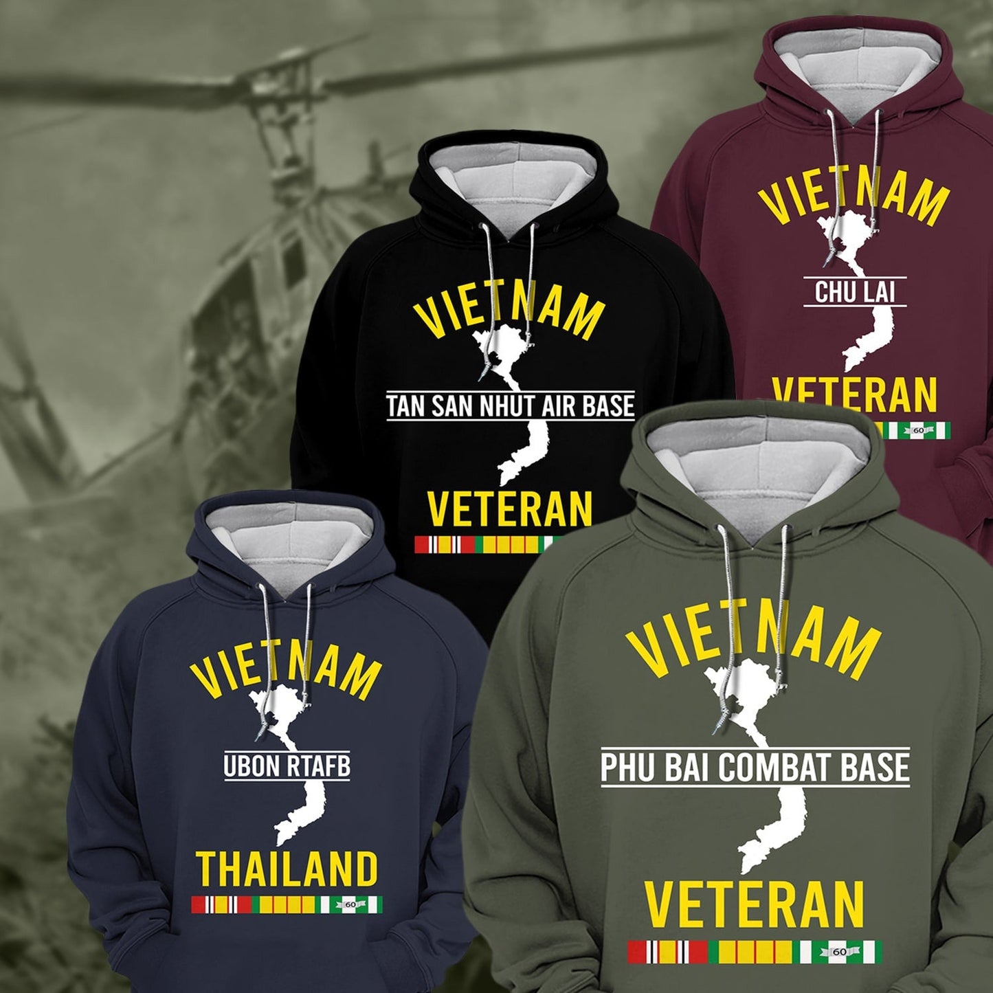 Frenzidea Premium Vietnam Veteran Hoodie
