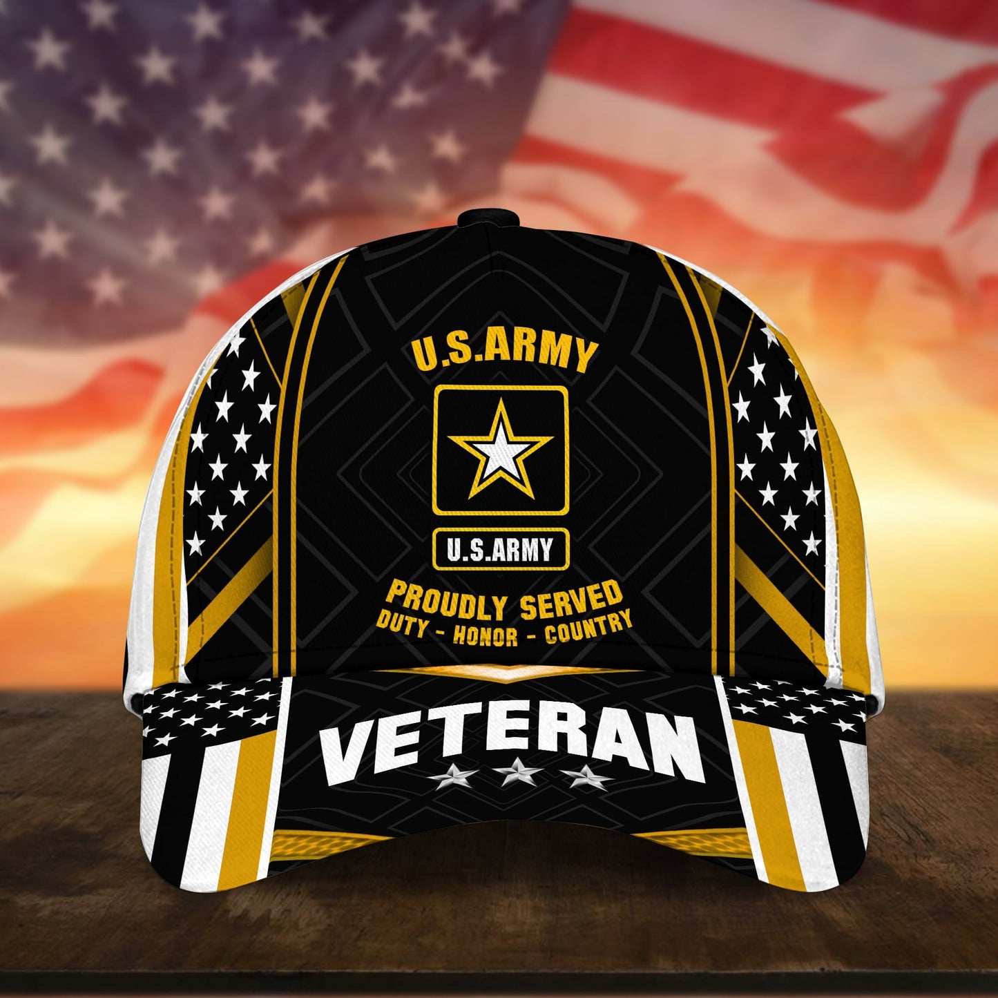 BlueJose Premium U.S Multiple Service Veteran 3D Cap NPVC260403