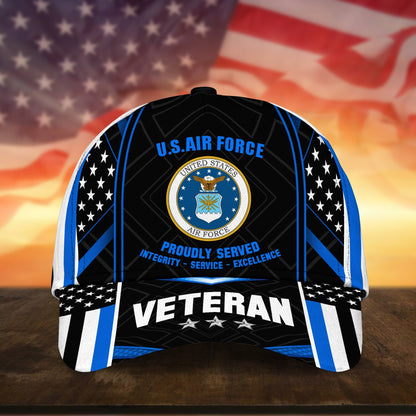 BlueJose Premium U.S Multiple Service Veteran 3D Cap NPVC260403