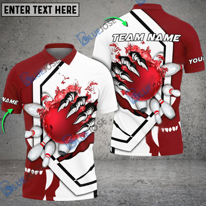 frenzideas Bowling And Pins The Power Of The Devil Customized Name 3D Shirt (6 Colors)