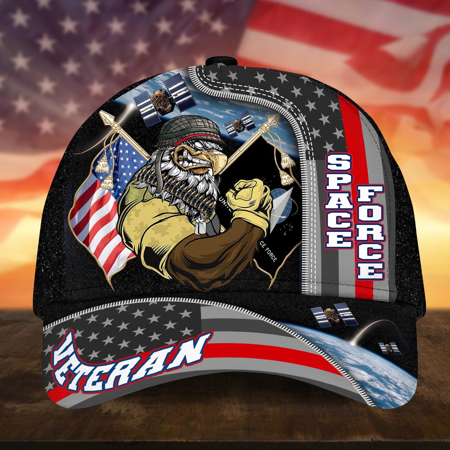 BlueJose Premium Proudly Served US Veteran Cap APVC240701