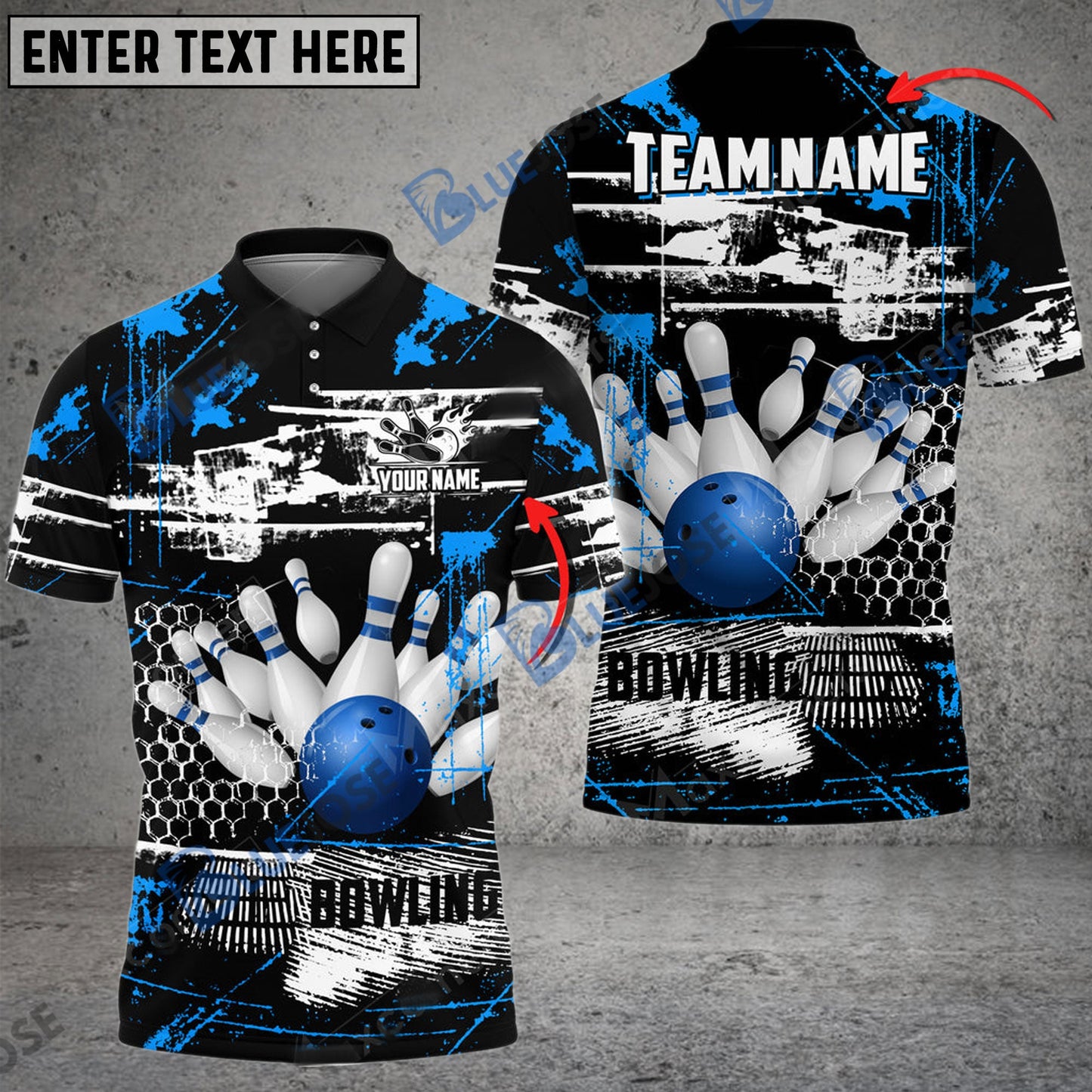frenzidea Bowling And Pins Breaks Spacetime Customized Name 3D Shirt (4 Colors)
