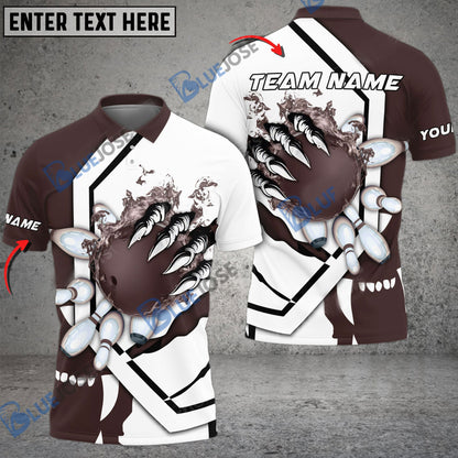 frenzideas Bowling And Pins The Power Of The Devil Customized Name 3D Shirt (6 Colors)