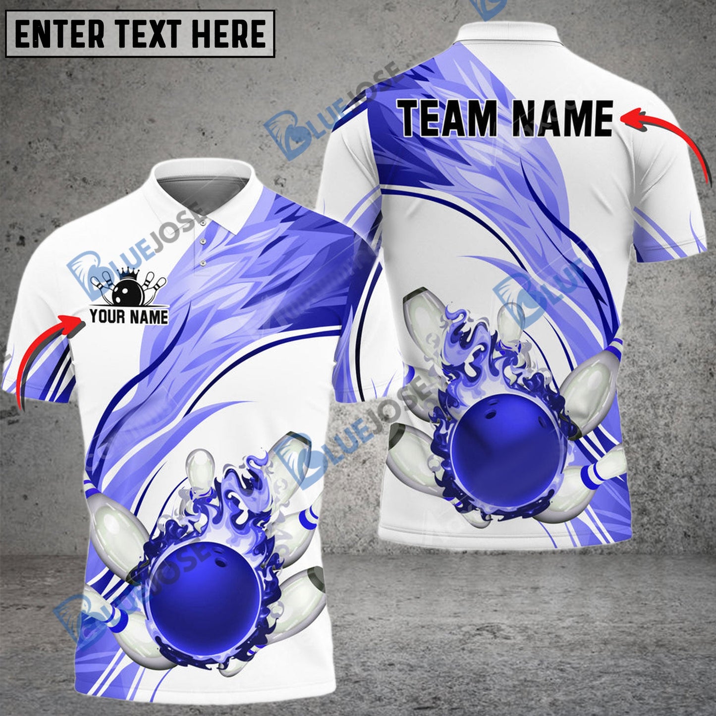frenzidea Bowling And Pins Eternal Flame Customized Name 3D Shirt (4 Colors)