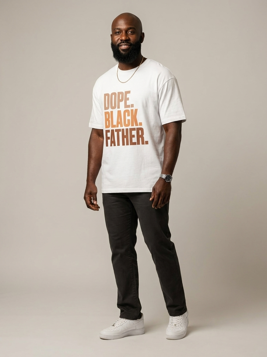 Dope Black Father Graphic T-Shirt - RootednLoud