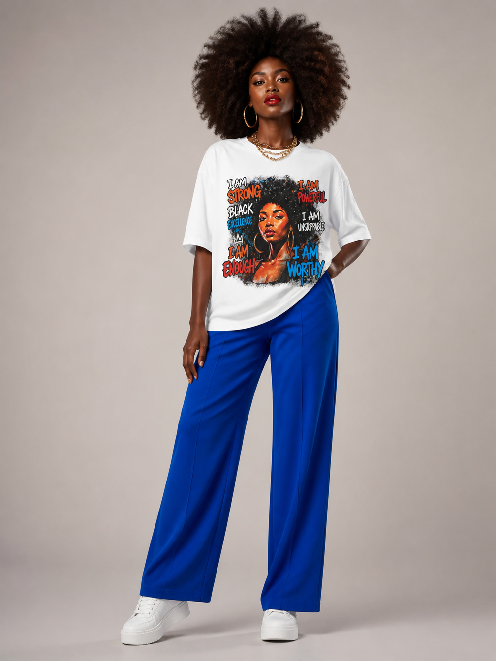 I Am Unstoppable: Black Excellence Graphic T-Shirt - RootednLoud