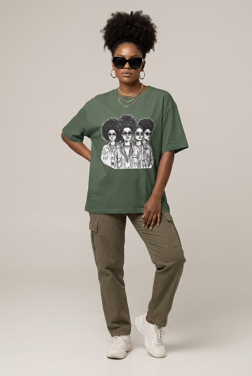 Black Girl Magic: The Ultimate Squad Goals Graphic T-Shirt - RootednLoud