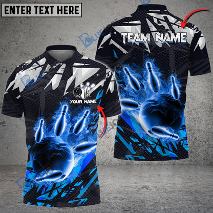 frenzidea Bowling And Pins Ares Heat Customized Name 3D Shirt (4 Colors)