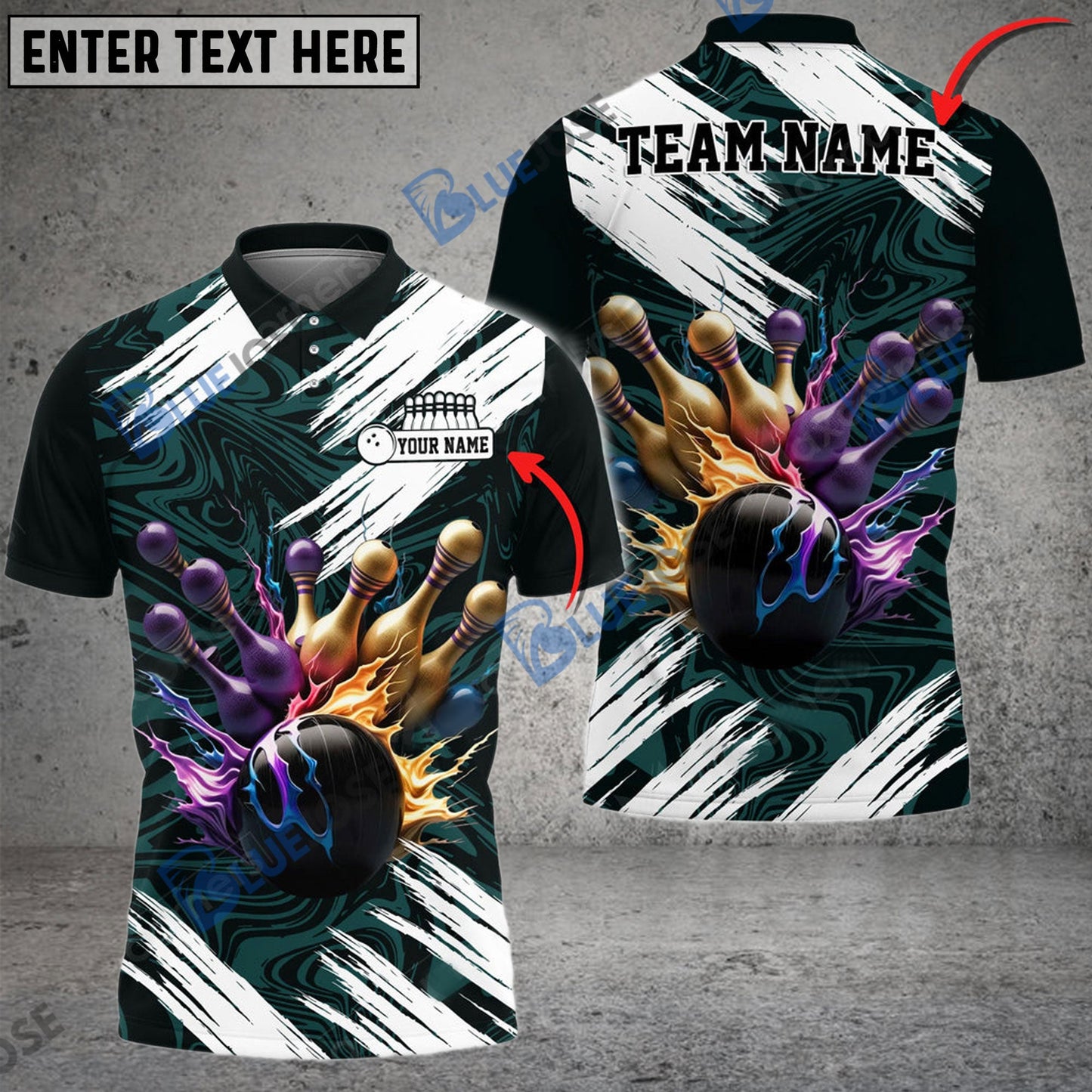 frenzidea Bowling And Pins Disturbance Of The Magnetic Field Customized Name 3D Shirt (4 Colors)