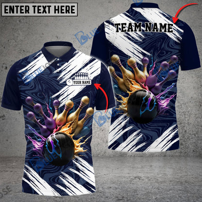 frenzidea Bowling And Pins Disturbance Of The Magnetic Field Customized Name 3D Shirt (4 Colors)
