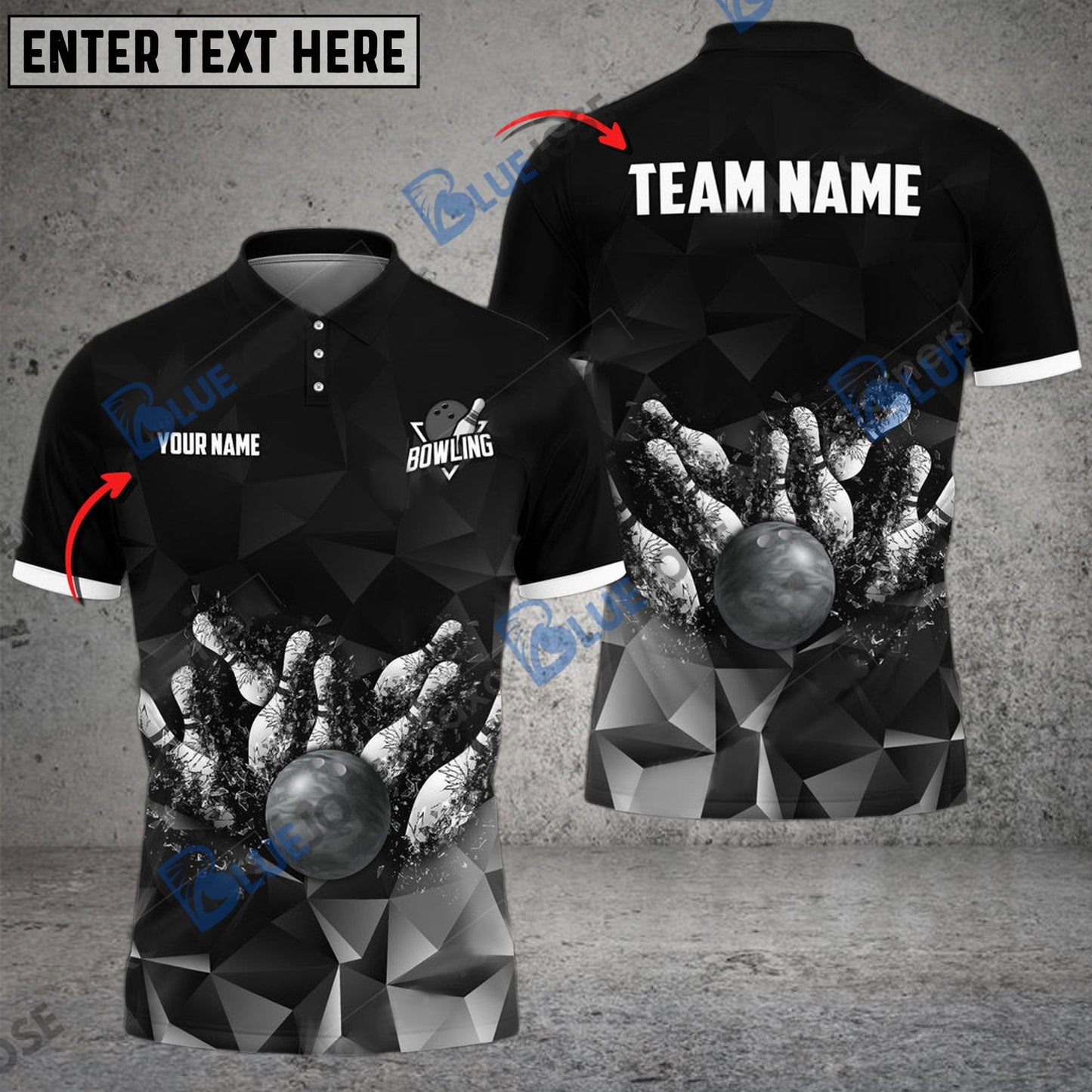 frenzidea Bowling And Pins Destroy The Universe Customized Name 3D Shirt (4 Colors)