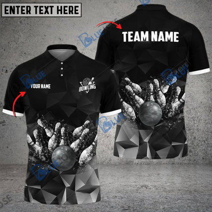 frenzidea Bowling And Pins Destroy The Universe Customized Name 3D Shirt (4 Colors)