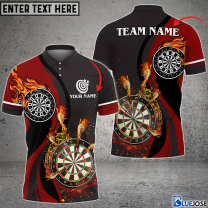 Frenzidea Dart Fire Personalized Name, Team Name 3D Shirt (6 Colors)