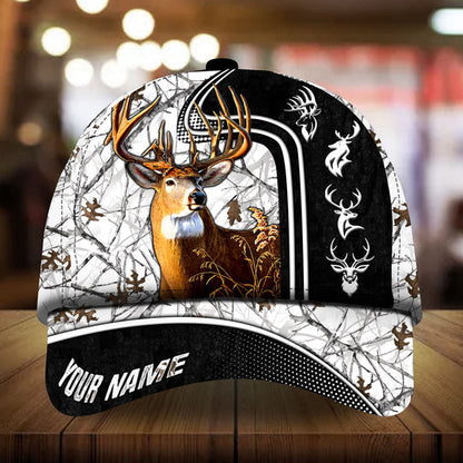 Frenzidea Beautiful Deer Hunting Camo Personalized Cap 3D