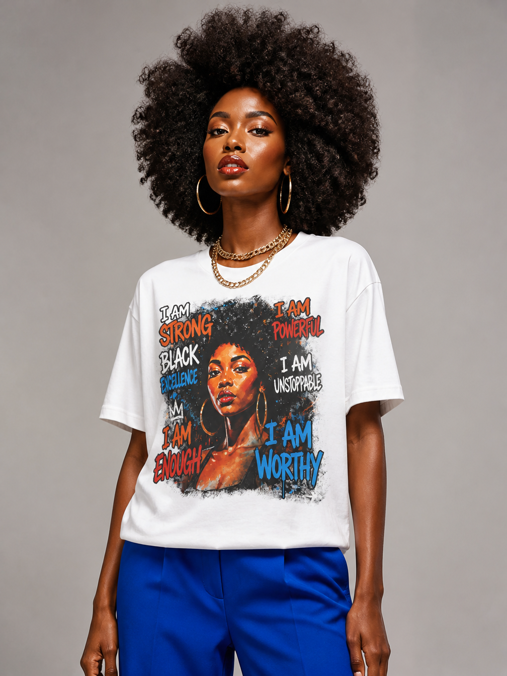 I Am Unstoppable: Black Excellence Graphic T-Shirt - RootednLoud