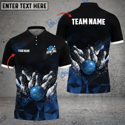 frenzidea Bowling And Pins Destroy The Universe Customized Name 3D Shirt (4 Colors)