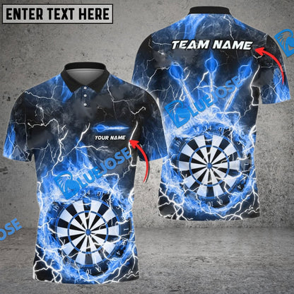 Frenzidea Darts Fire Colorful Rays Of Light Premium Personalized Name, Team Name 3D Shirt (6 Colors)