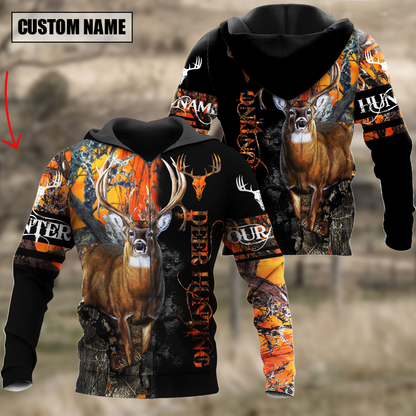 Frenzidea Customized name Deer Hunting 3 3D Design All Over Printed