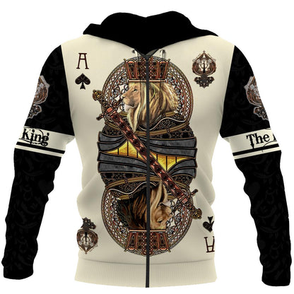 Frenzidea King Ace Spade Lion Poke Polo Shirt