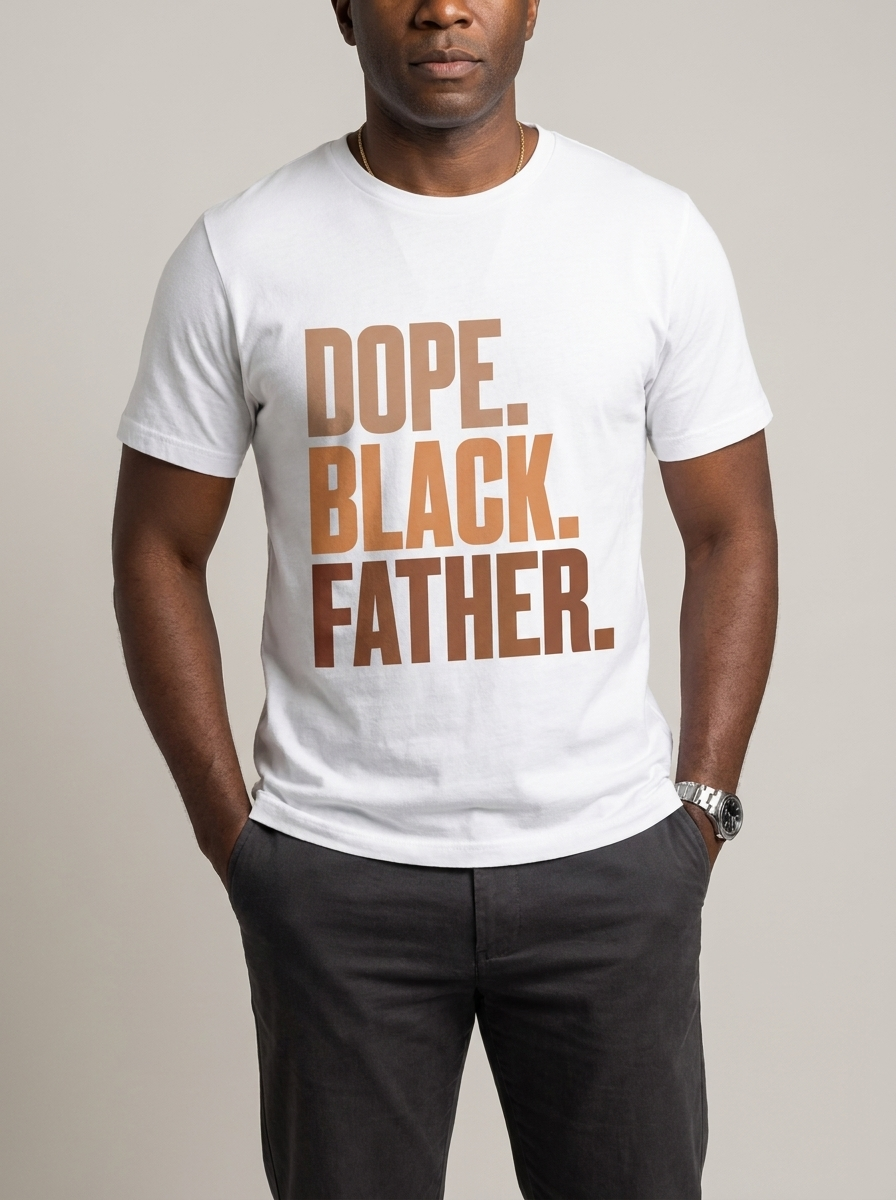 Dope Black Father Graphic T-Shirt - RootednLoud