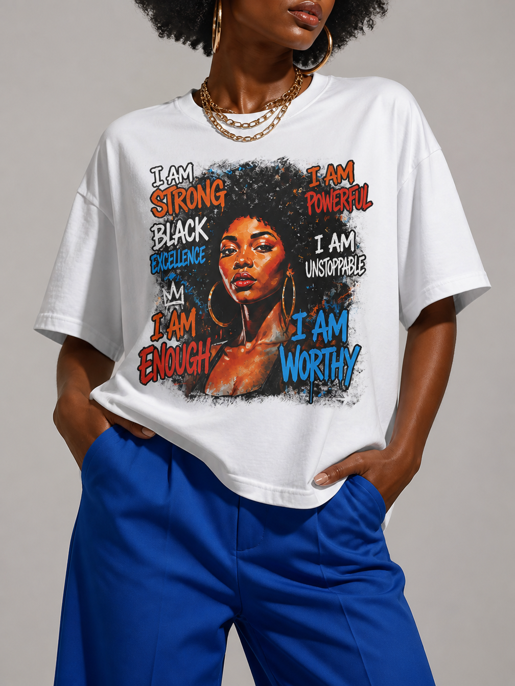 I Am Unstoppable: Black Excellence Graphic T-Shirt - RootednLoud