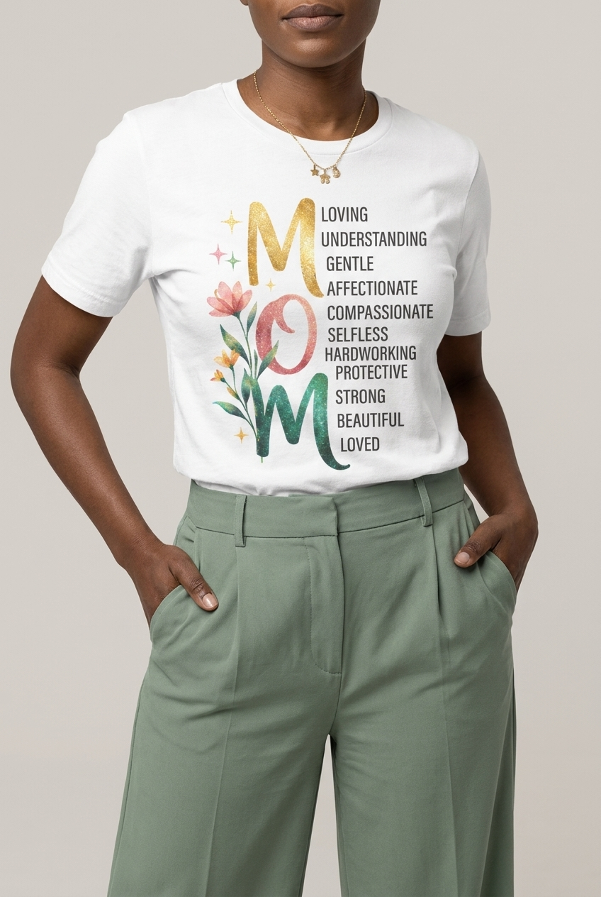 Black Mom Excellence: The Heart of the Family Graphic T-Shirt - RootednLoud