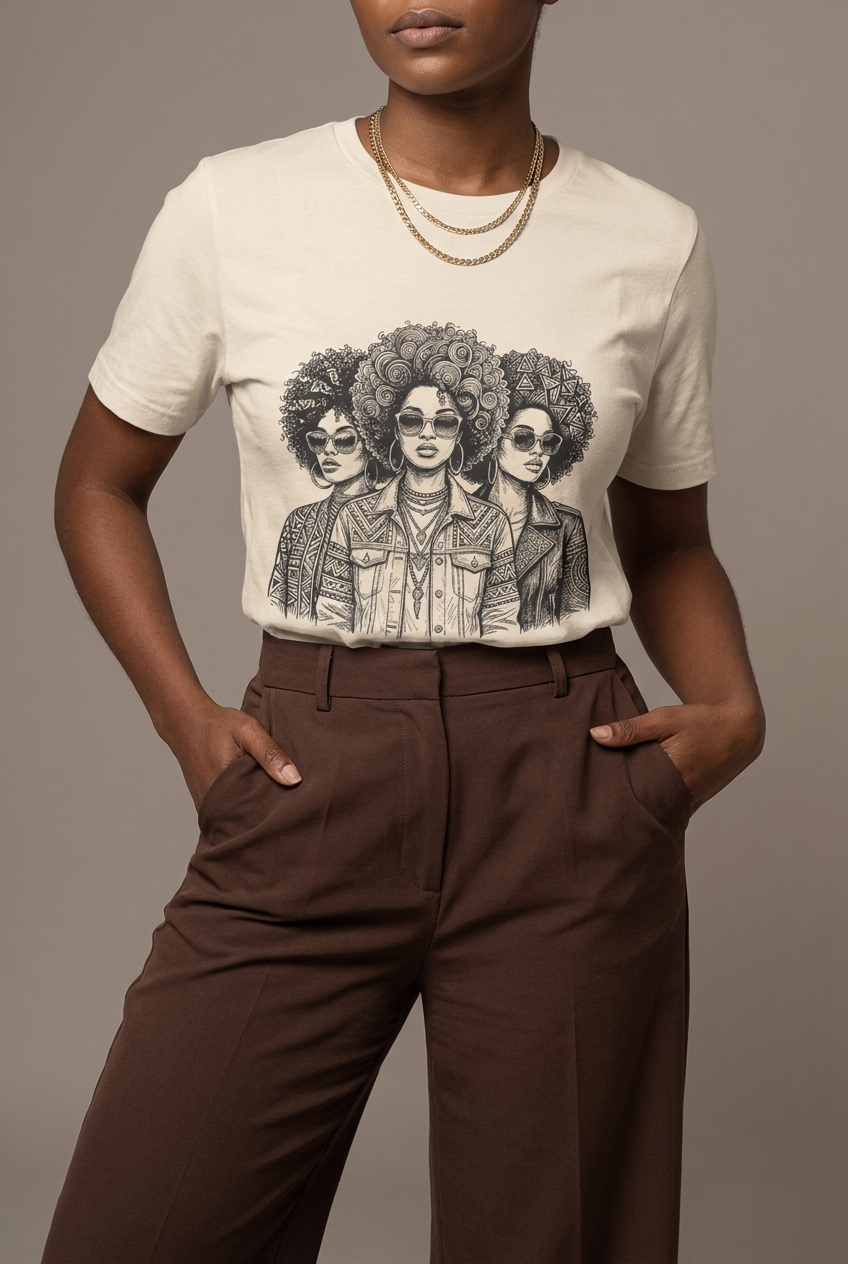 Tribal Soul: Black Girl Magic Squad Graphic T-Shirt - RootednLoud