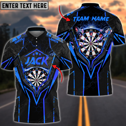 Frenzidea Darts Thunder Personalized Name, Team Name 3D Shirt (6 Colors)