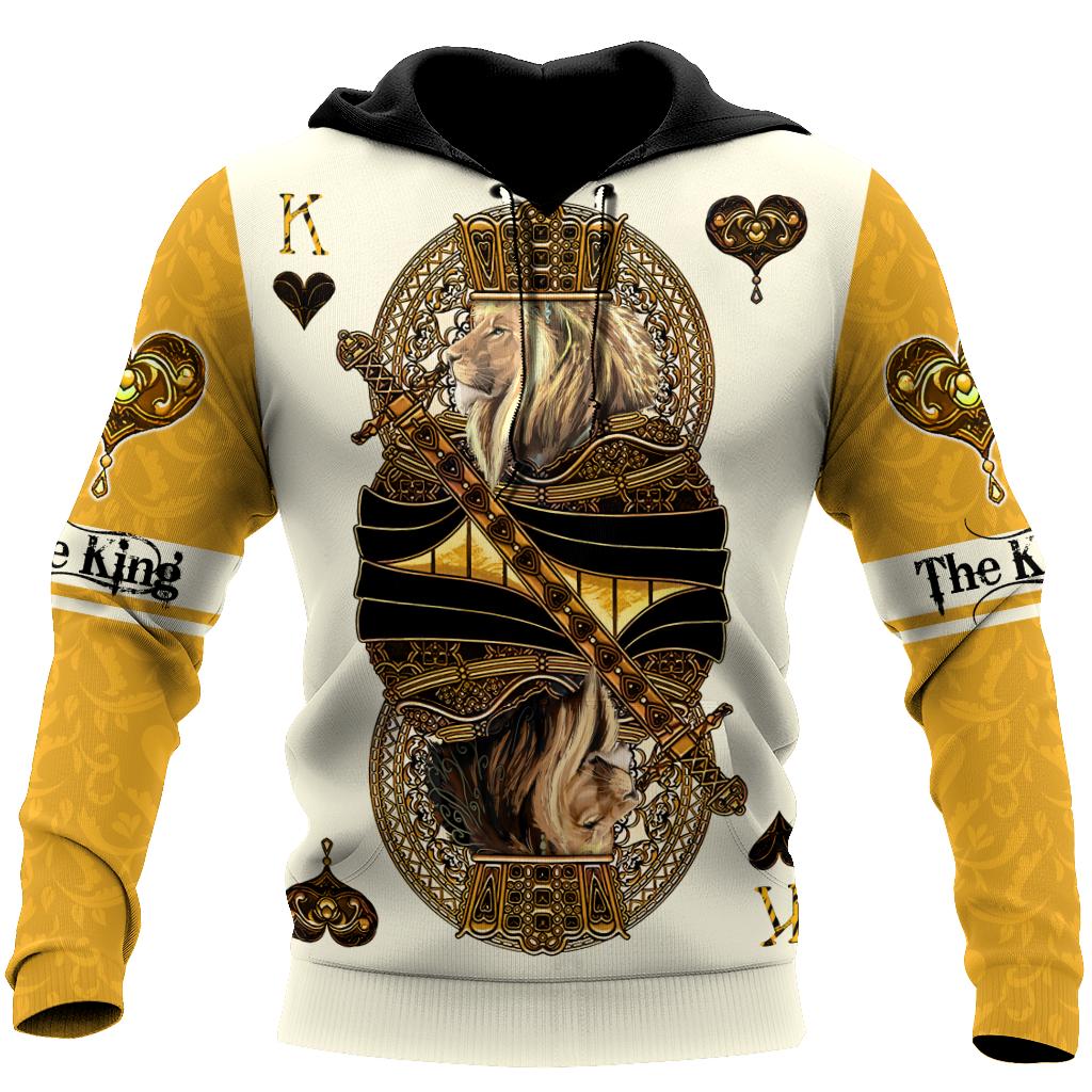 Frenzidea Yellow Alpha King Heart Lion Polo Shirt