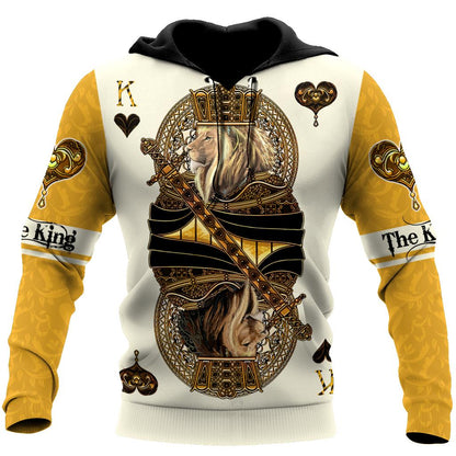 Frenzidea Yellow Alpha King Heart Lion Polo Shirt