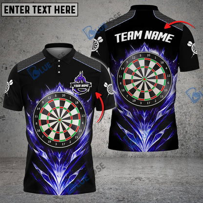 Frenzidea Darts Ice Dragon Personalized Name, Team Name 3D Shirt (4 Colors)
