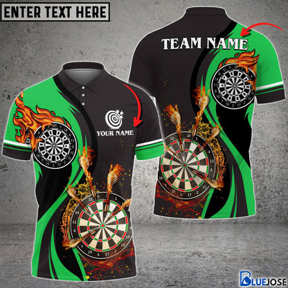 Frenzidea Dart Fire Personalized Name, Team Name 3D Shirt (6 Colors)