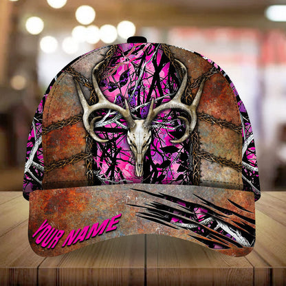 Frenzidea Skull Deer Hunting Steel Pattern Personalized Cap