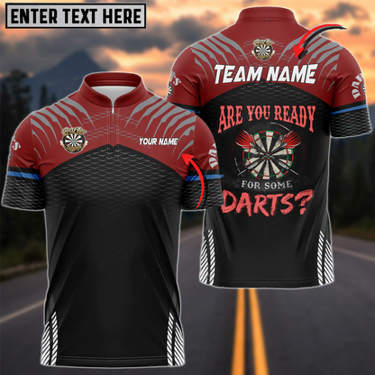 Frenzidea Darts Sport Personalized Name, Team Name 3D Shirt (6 Colors)