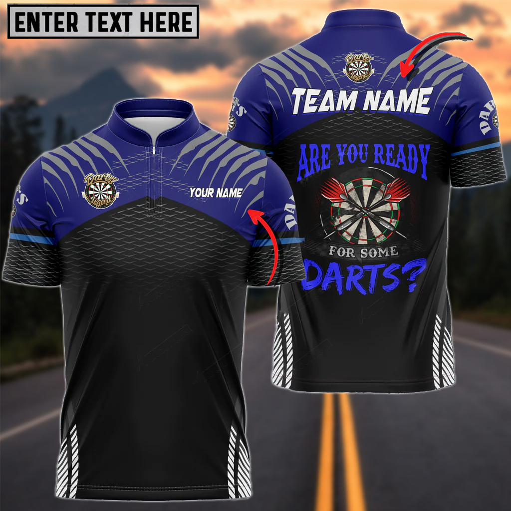 Frenzidea Darts Sport Personalized Name, Team Name 3D Shirt (6 Colors)