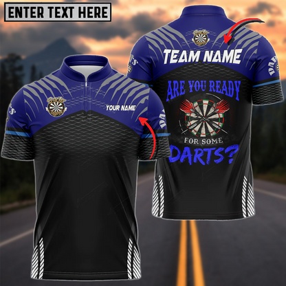 Frenzidea Darts Sport Personalized Name, Team Name 3D Shirt (6 Colors)