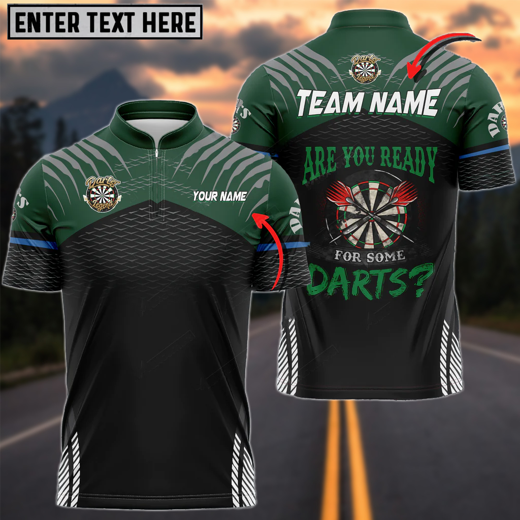 Frenzidea Darts Sport Personalized Name, Team Name 3D Shirt (6 Colors)