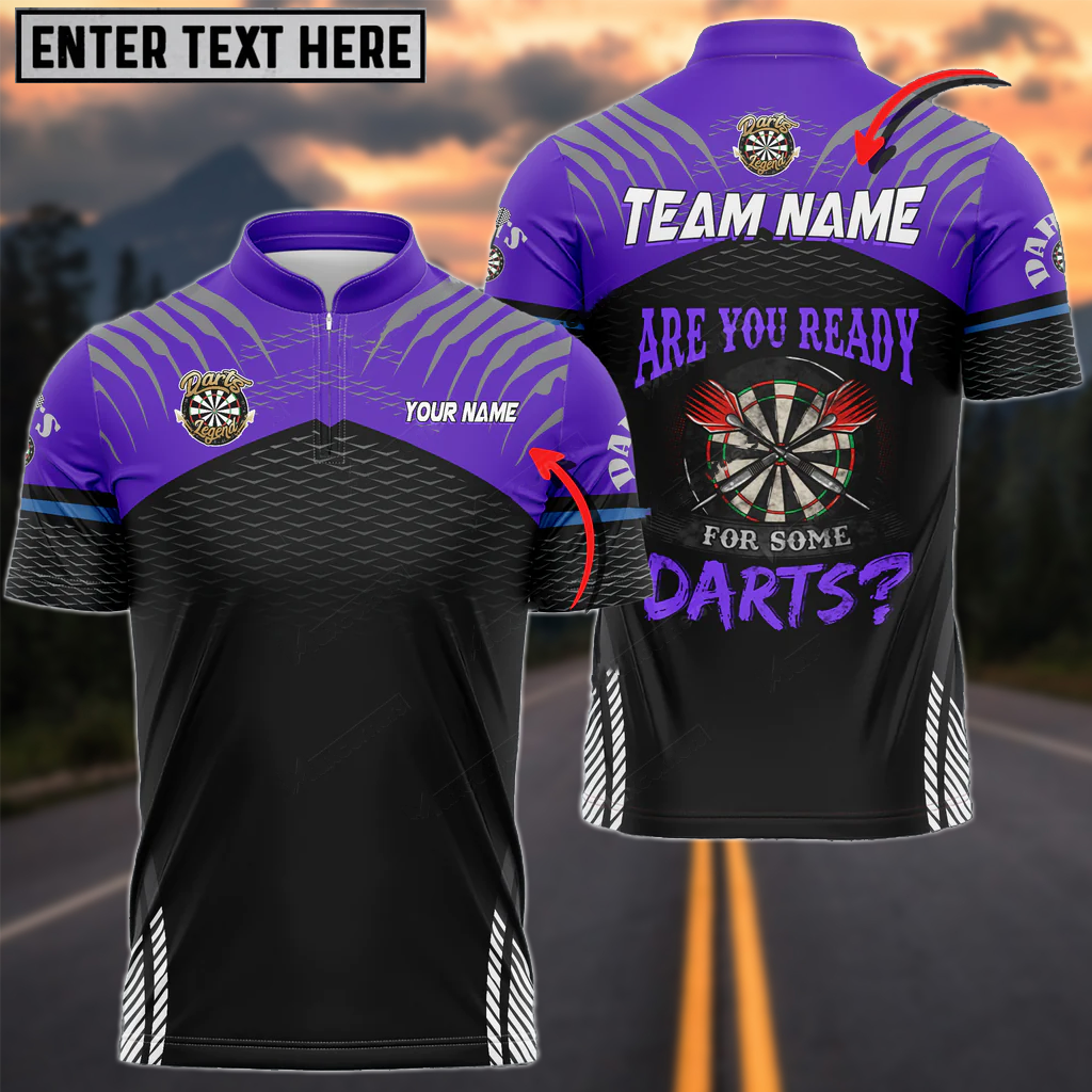 Frenzidea Darts Sport Personalized Name, Team Name 3D Shirt (6 Colors)