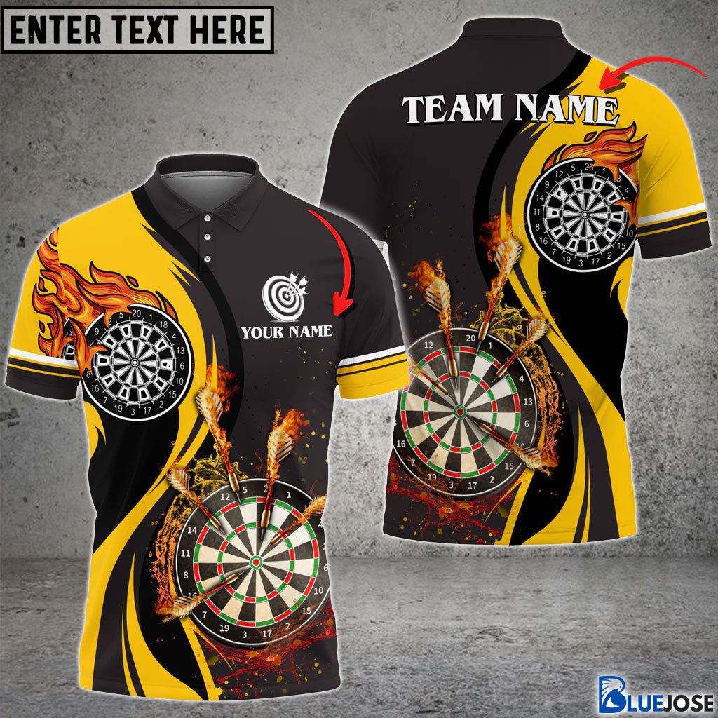 Frenzidea Dart Fire Personalized Name, Team Name 3D Shirt (6 Colors)
