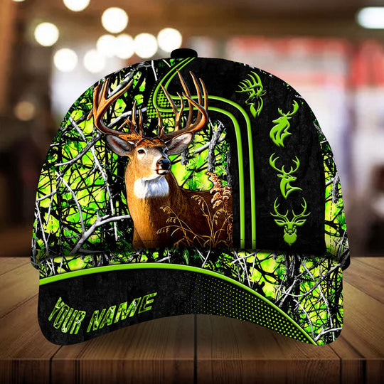 Frenzidea Beautiful Deer Hunting Camo Personalized Cap 3D