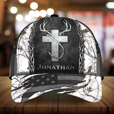 Frenzidea Personalized Name Fishing Hunting Cap (7 Colors)